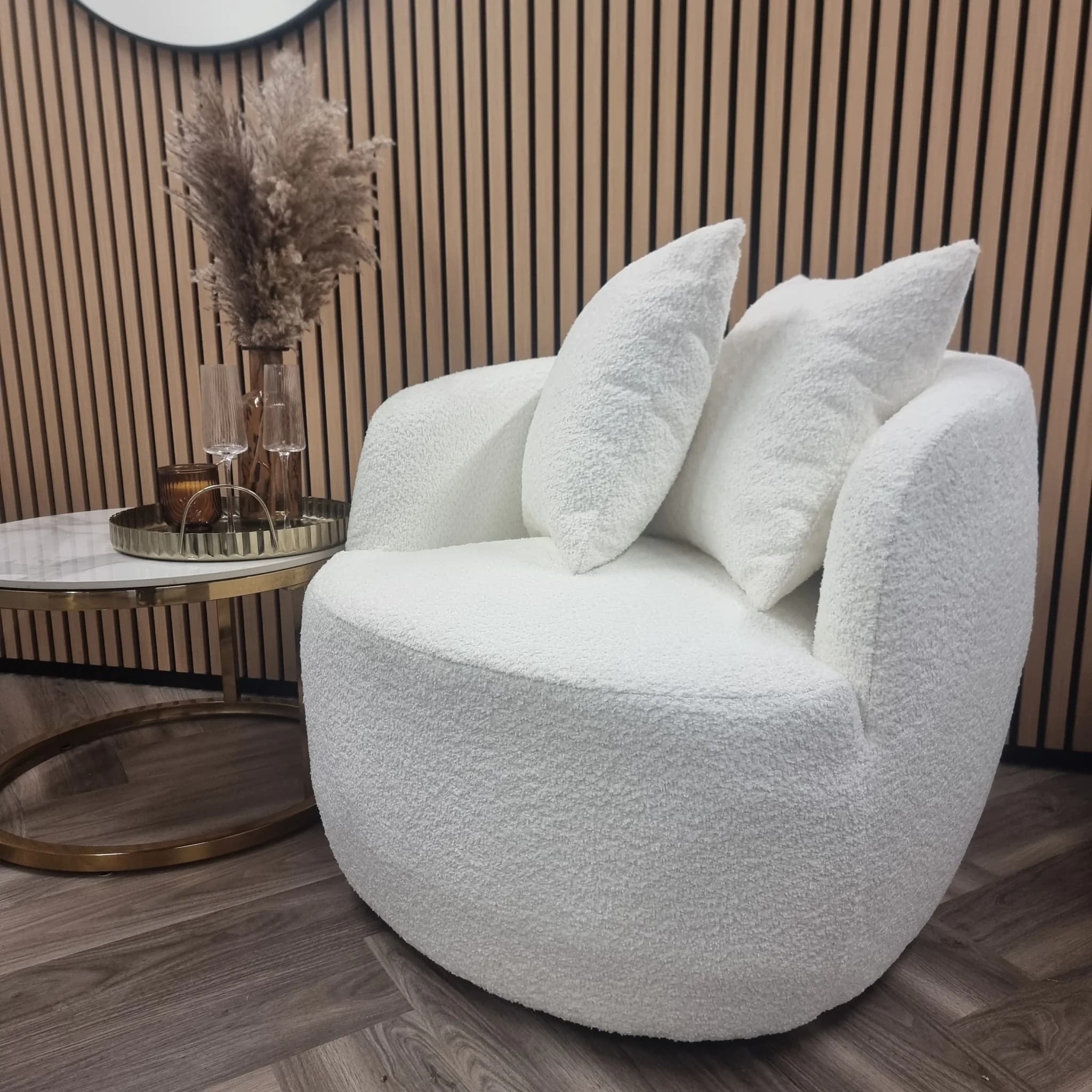 White Cuddle Chair